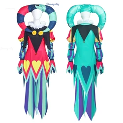Fizzarolli Cosplay Costume Hat Boss Halloween Fancy Suit Helluva CLown Carnaval Party Suit Blitzo FullSet Unisex Suit XS-3XL