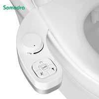 SAMODRA Bidé no eléctrico - Boquilla doble autolimpiante (lavado frontal y trasero) Accesorio para asiento de inodoro de bidé de agua