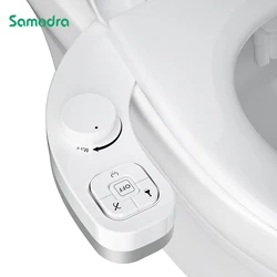 SAMODRA Bidé no eléctrico - Boquilla doble autolimpiante (lavado frontal y trasero) Accesorio para asiento de inodoro de bidé de agua