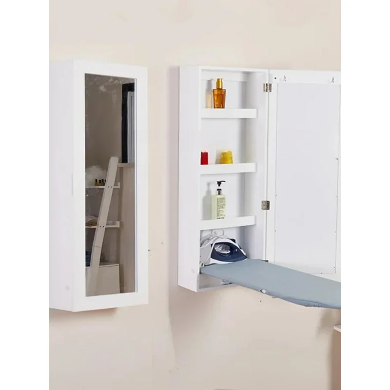 

Foldable Rotating Wall Mounted Concealed Iron Table, Wardrobe Storage, Ironing Cabinet, Mirror Board