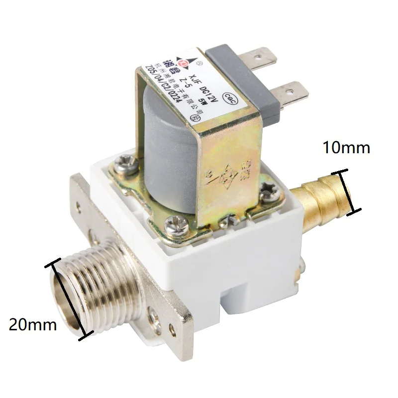 12V Electromagnetic Inlet Valve 4 Points Pagoda Head 10mm For Water Purifier System Plumbing Flow Accessories