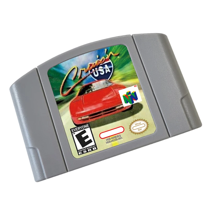 Картридж для видеоигр Crusin USA 64 BIT, американская версия для игровой консоли N64