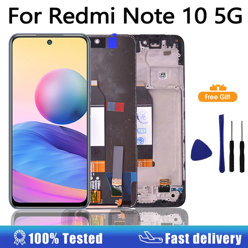 6.5\'\' Screen For Xiaomi Redmi Note 10 5G LCD Display Touch Screen Assembly For Redmi Note 10 5G M2103K19G, M2103K19C LCD Display