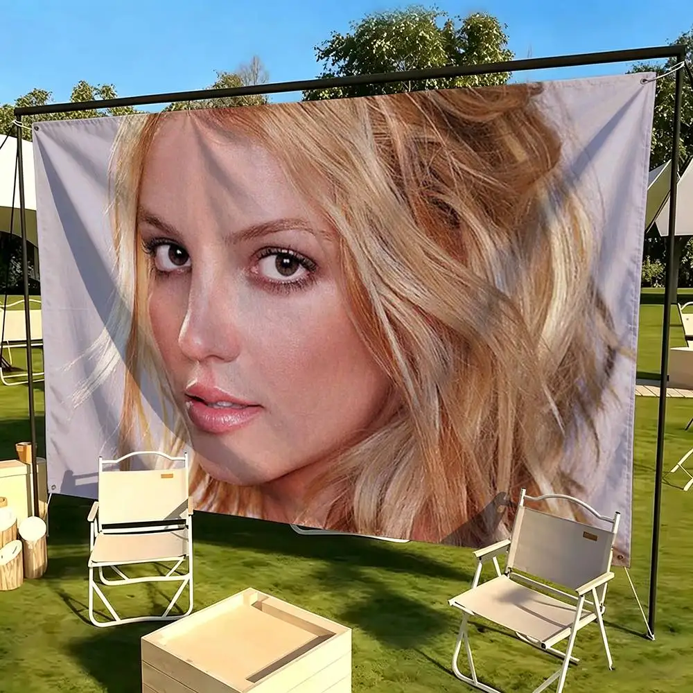 B-Britney S-Spears  Flags Wall Hanging Tapestry Outdoor Garage Room Decorative flag Background Blanket