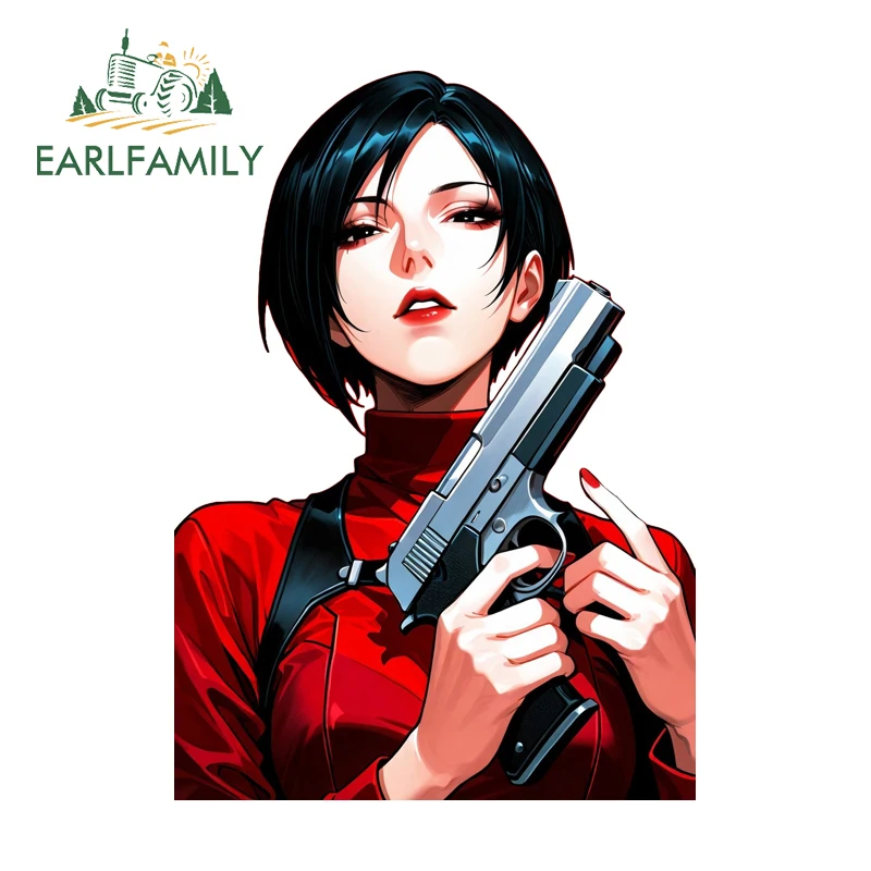 

EARLFAMILY Наклейка на автомобиль Ada Wong Cool Girl, водонепроницаемая виниловая наклейка для компьютера, кулеров, холодильников, кемперов, аксессуары