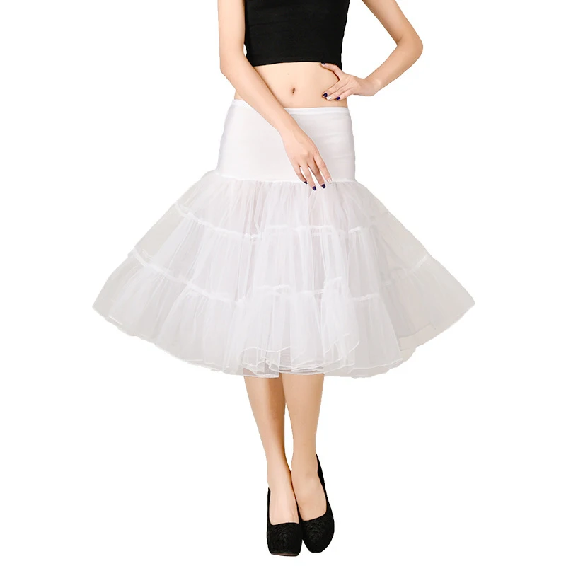 Skirts Vintage 50s 60s Women Ball Gown Tutu Skirt Swing Rockabilly Petticoat Underskirt Fluffy Pettiskirt for Wedding