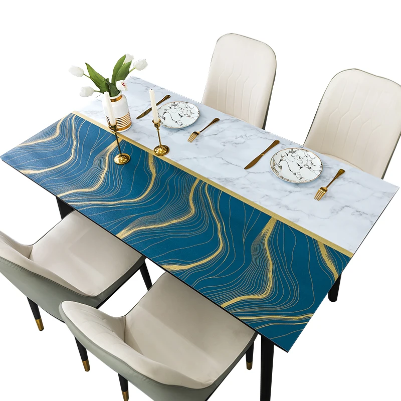 

1.0mm Not Transparent Pvc Oilproof Table Cloths Tablecloth Waterproof Oil -proof Rectangle Coffee Table Plastic Table Cloth