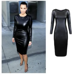 2025 Black Leather Sexy Body Suits for Women PVC Erotic Leotard Costumes Latex Bodysuit Catsuit Girls Wet Look Mini Dress