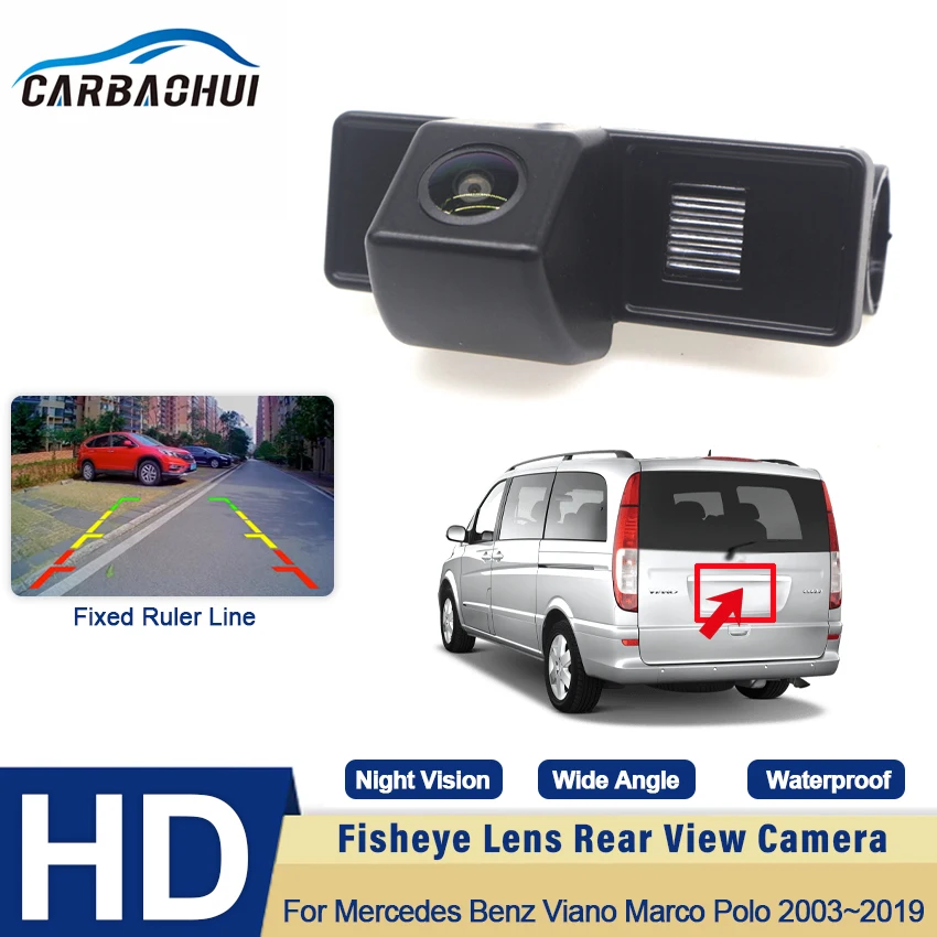 Fixed Parking Line Rear View Camera Waterproof HD CCD For Car Parking Monitor For Mercedes Benz Viano Marco Polo 2003~2019