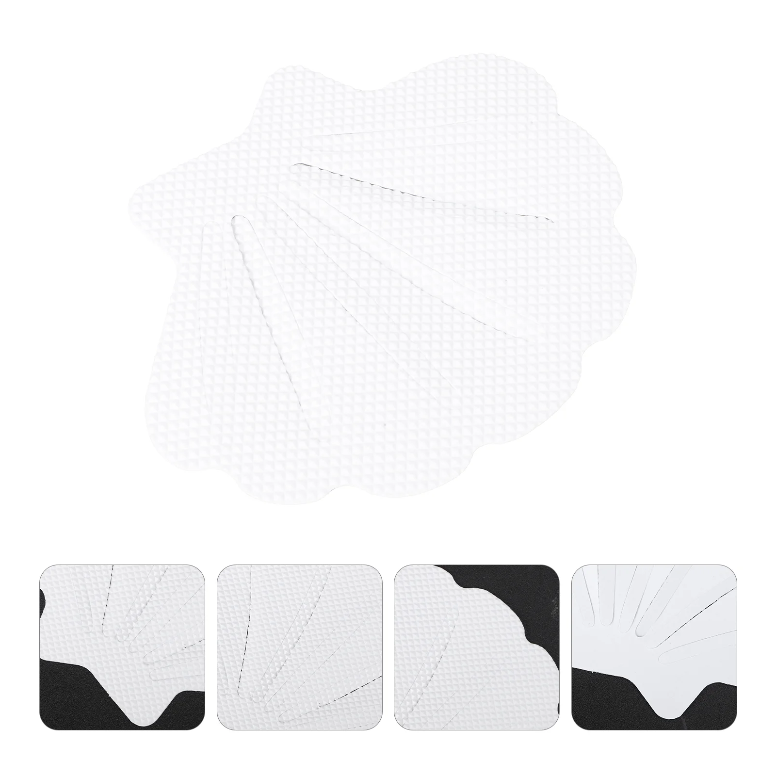 12 PCS Shower Treads Skid Bath Mat Bathtub Bathroom Anti-slip Sticker Stickers Decor