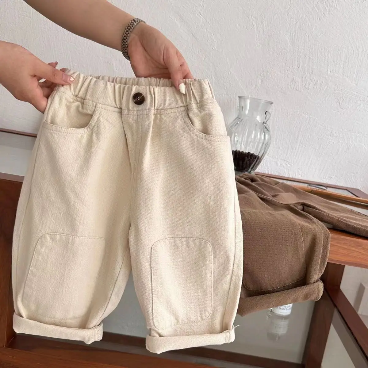 

Children's pants Spring and Autumn new style boys' cargo pants made of pure cotton soft and breathable