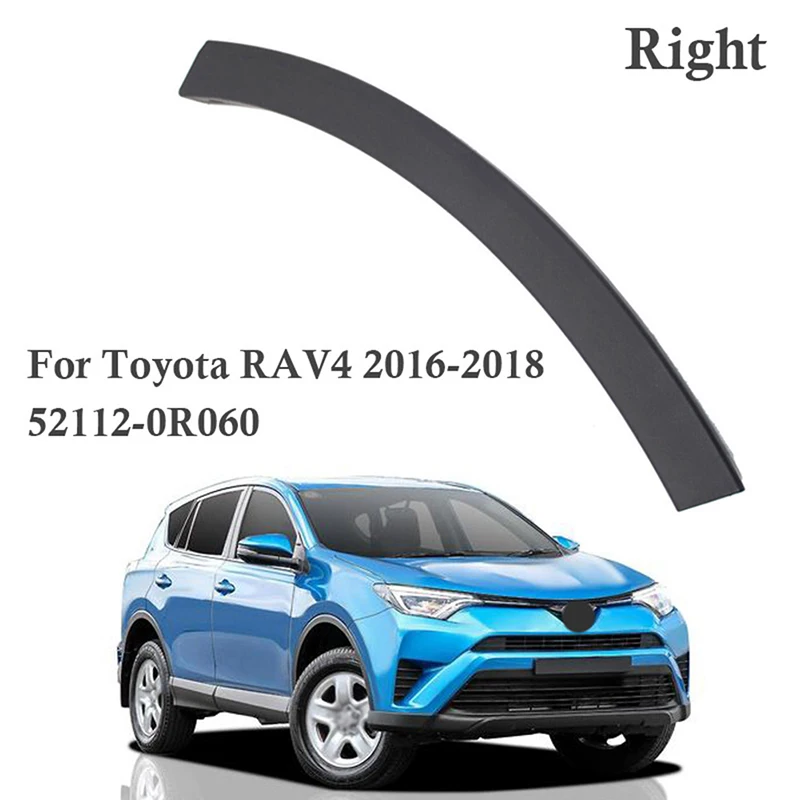 

Черная передняя бампер, колесо, крыло, молдинговая отделка для Toyota RAV4 (XA40) 2016 2017 2018 52112-0R060 52113-0R060, автомобильные аксессуары