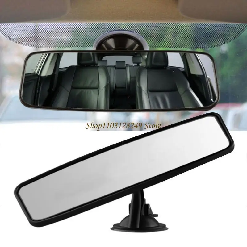 

N5KD Universal Interior Rear View Mirror Suction Rearview for Car 360 ° Rotation-free PVC Suction Cup Auxiliary Auto Parts