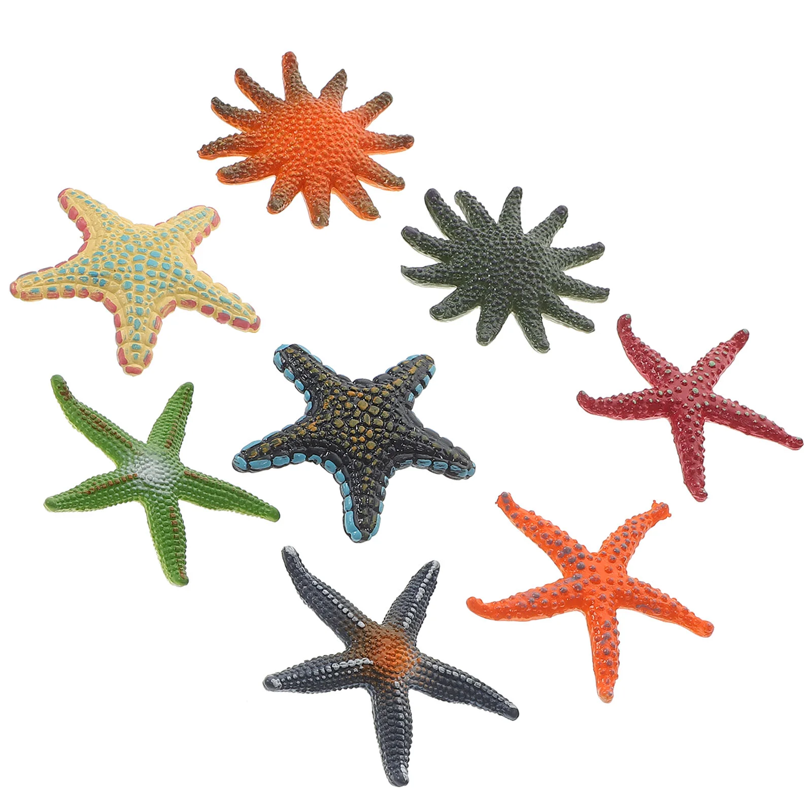 8 Pcs Dive Toys Marine Life Model Sea Decorations Ocean Animals Swimming Pool Desktop Star Figures Small Sea-star Child