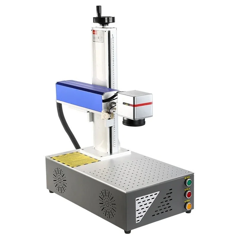 30W fiber optic marking machine, metal plastic universal fine engraving electric lifting desktop model