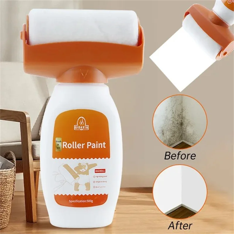 

Wall Repair Roller Paint antibacterial Renovation Wall Spackle Roller White Based Latex Household Strong Repair Cleaning Tool