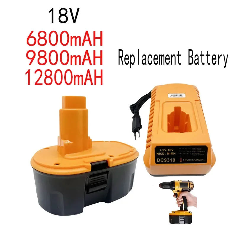 Nueva batería de herramienta de 18V 6800/9800/12800mAH para dewei DE9074 DC9071 DE9071 DE9075 DW9071 DW9072 DC756 DC980 DC981 DW051