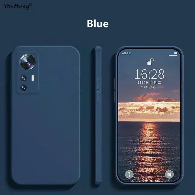 For Xiaomi 12T Pro Case Xiaomi 12T 12 13 13T Pro 12 Lite Cover Funda Coque Soft Original Liquid Silicone Case Xiaomi 12T Pro