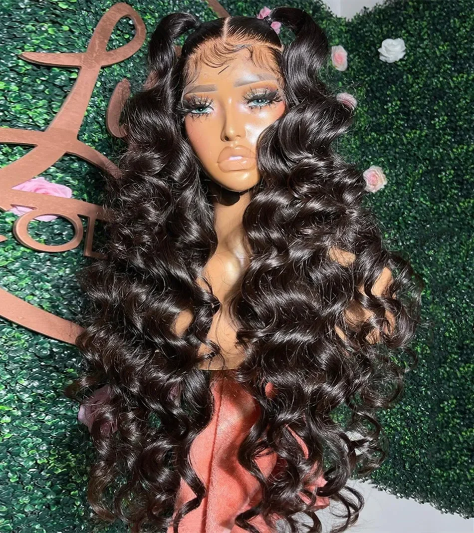 

Transparent HD 200 Density Human Hair Wig 40 Inch Loose Deep Wave 13x4 Curly Lace Front 13x6 Water Wave Nature Lace Frontal Wigs