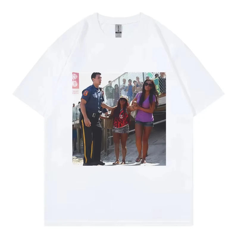 

Футболки с короткими рукавами High Street Fashion Trend Beach Party Snooki Drunk Графические футболки Мужчины Женщины Повседневная свободная хлопковая футболка