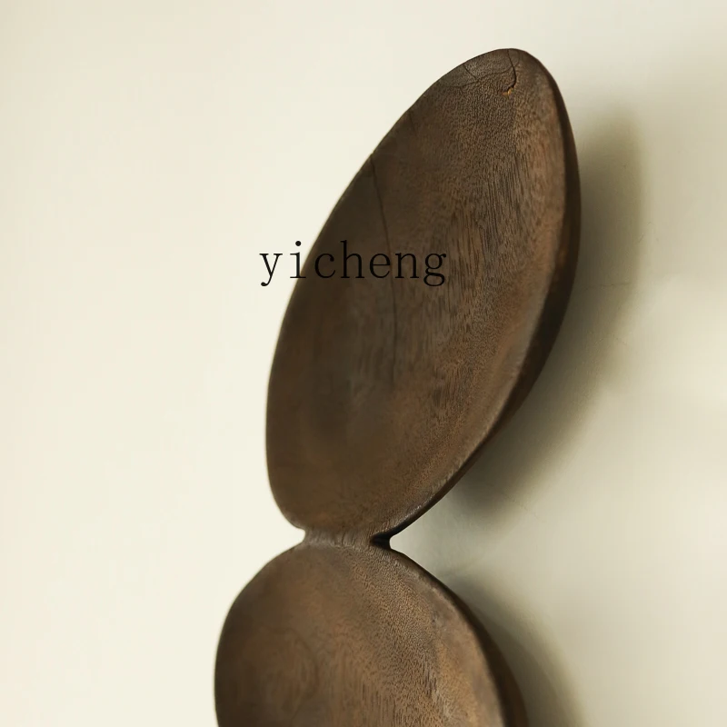 Zz كامل الخشب نحت ورقة الفن تركيب الرجعية الحنين تصميم وابابي الرياح B & B فندق غرفة المعيشة الفني