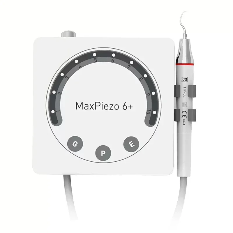 Refine Max piezo6+ Portable Ultrasonic Scaler Dental Piezo Scaler LED Handpiece Calculus Remover Calculus Stain Teeth Whitening