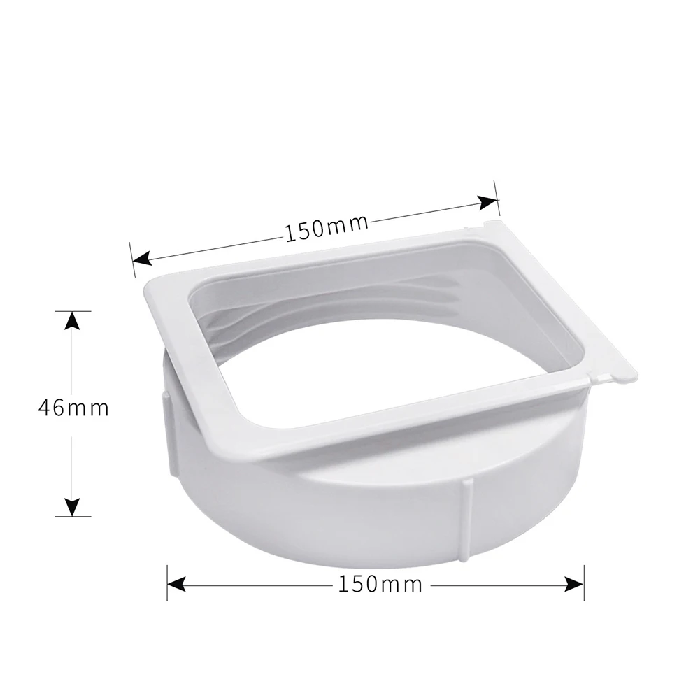 For Exhaust hose adapter set for Midea portable AC units incorporating material properties suited for continuous thermal cycling