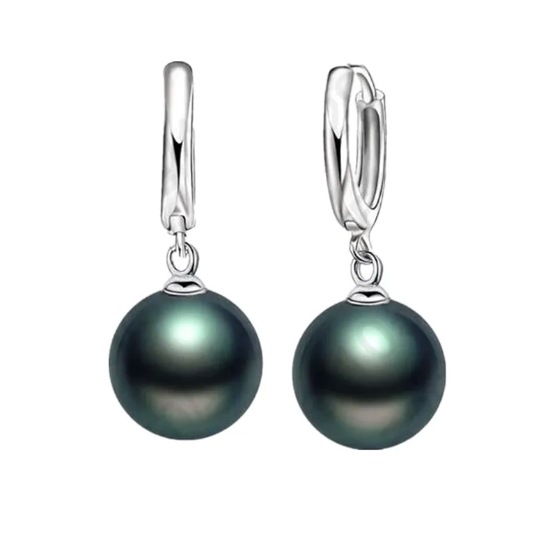 Genuine 925 Sterling Silver Trendy Beautiful Three Colors Pear Earrings Pendant For Women Bridal Wedding Jewelry Gift