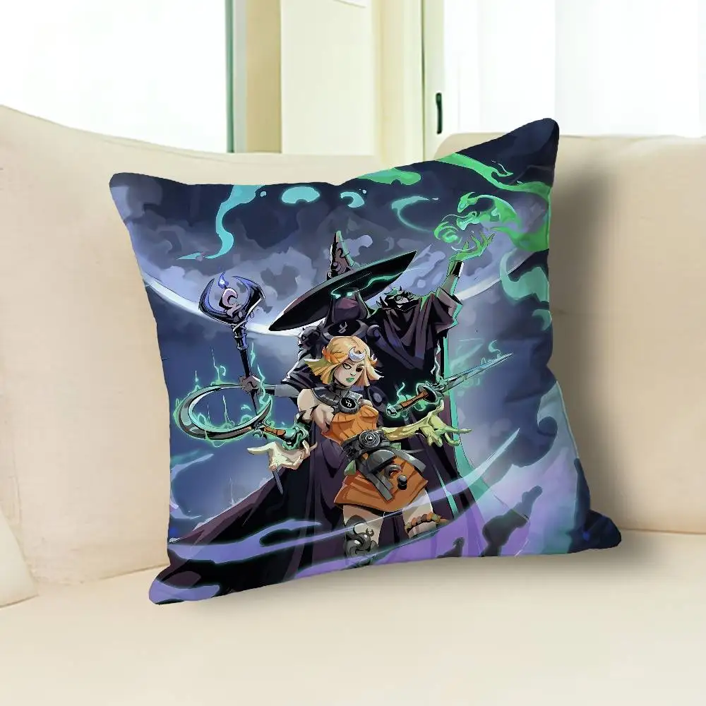Z-Zagreus M-Melinoe Hades Polyester Printed Pillow Cover Square 30 40 45 50 60 65 cm Soft for Sofa Bed Car Home Decor