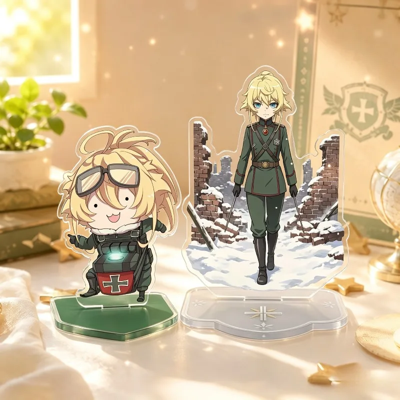 Image of Acrylständer Tanya von Degurechaff DIY Cartoon Anime Collection, ein durchdachtes Geschenk, das an Familie, Freunde und Kollegen geschenkt werden kann