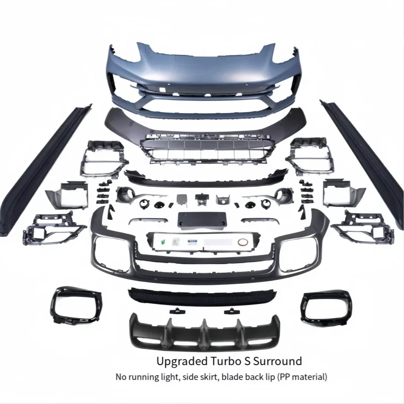 

Suitable for the 17-23 Panamera 971 Upgrade to TurboS Model Front Bumper Assembly Rear Skirt and Rear Lip Assembly (PP)