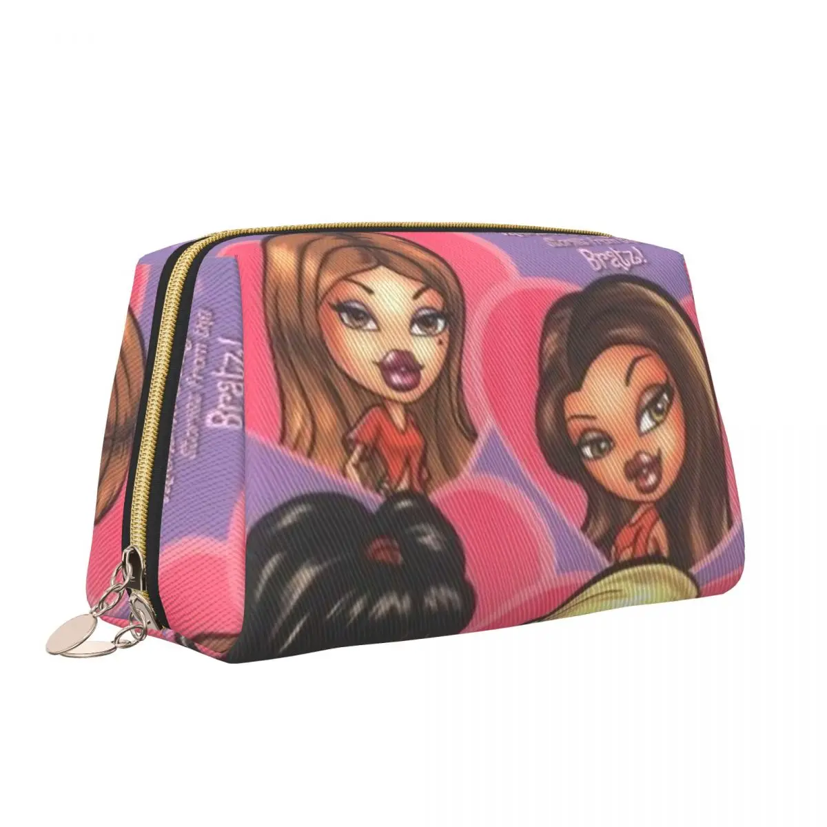 Bratz Rock Angelz borsa per il trucco per le donne organizzatore cosmetico da viaggio Kawaii Anime Animation Storage borse da toilette