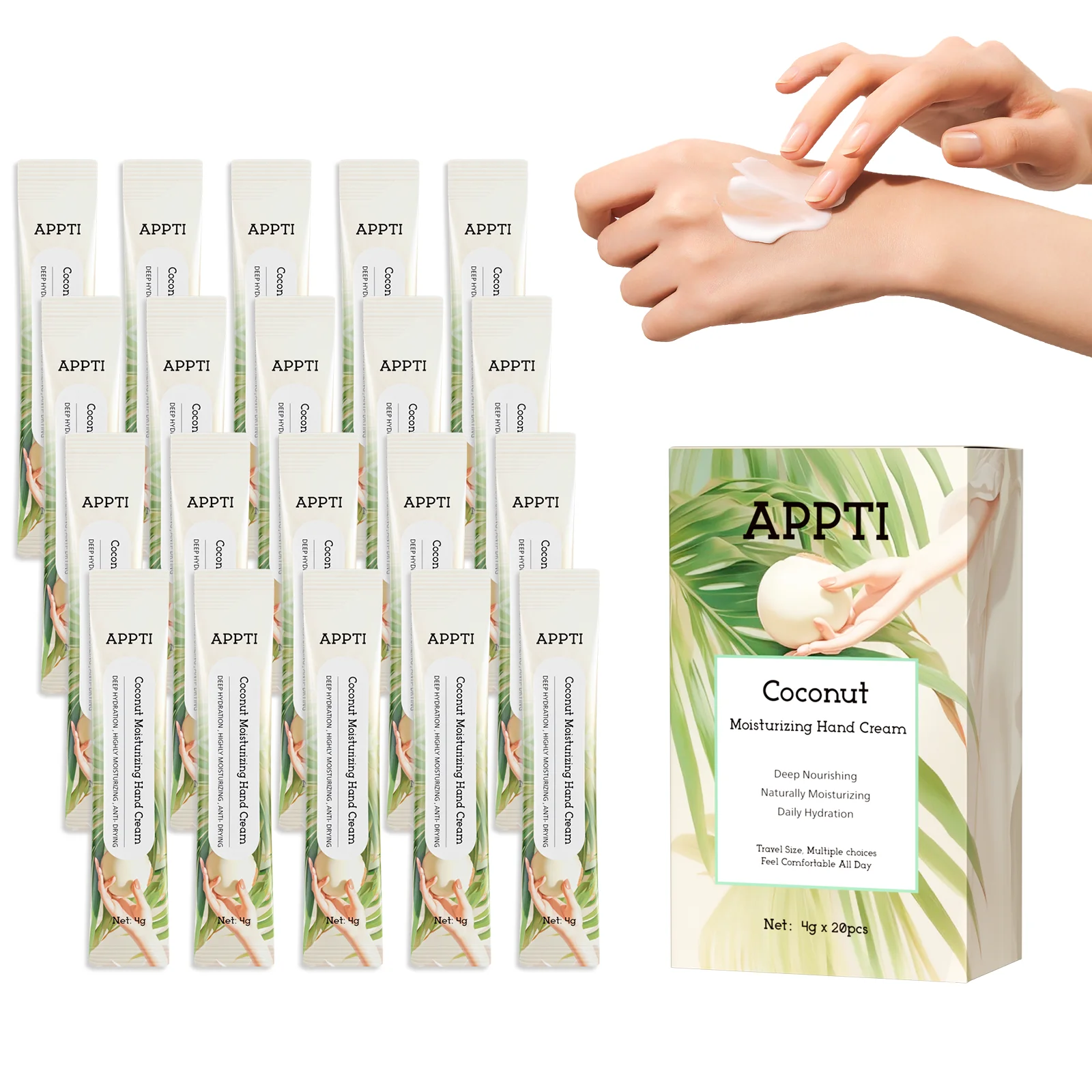 

Moisturizing Hand Cream for Dry Hands, Mini Hand Lotion Travel Size Lotion Sets,Natural Plant Fragrance Small Hand Lotion