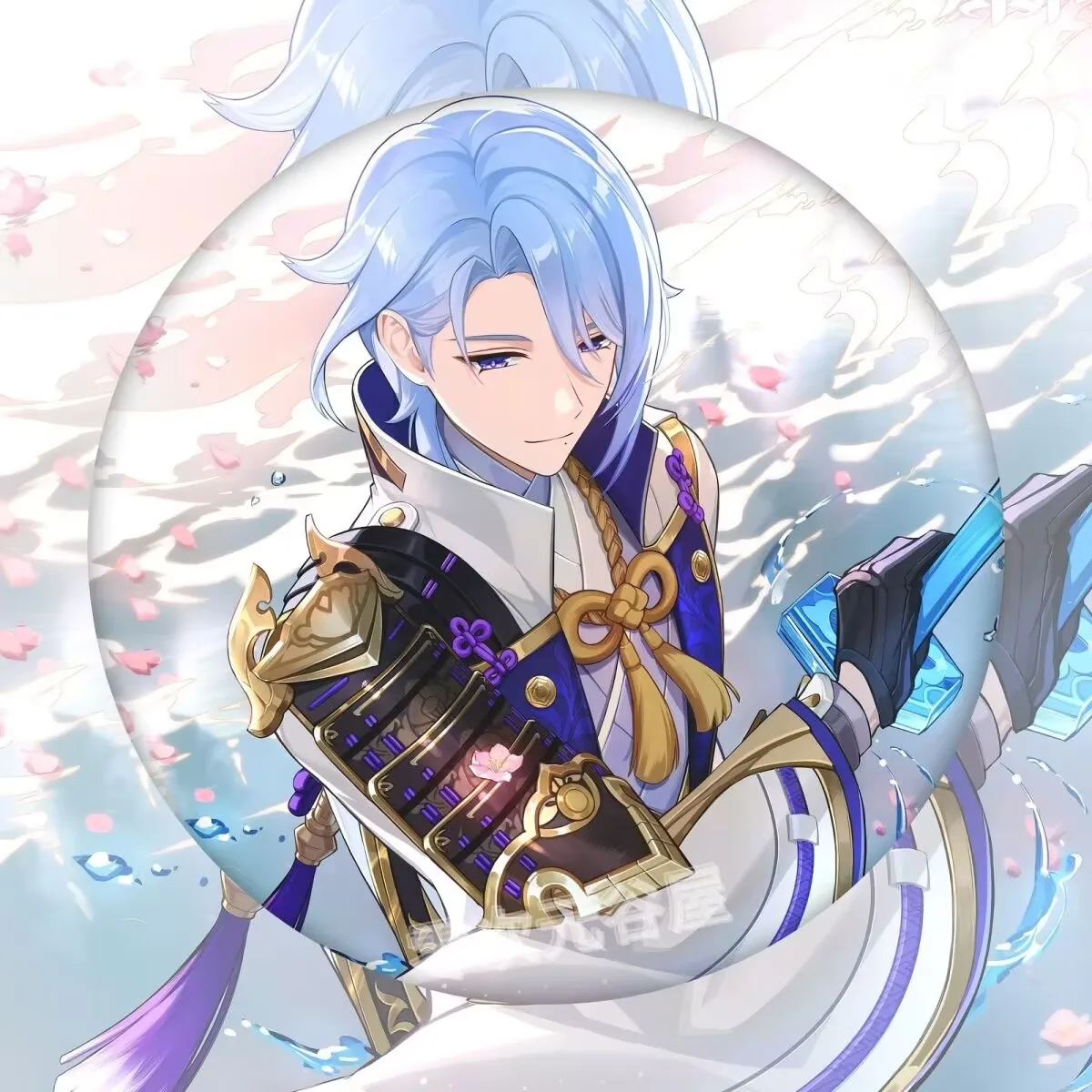 «Genshin Impact», значок из жести Baji «Inazuma, Raiden Shogun, Flina», 58 мм, новый коллекционный зерновой знак