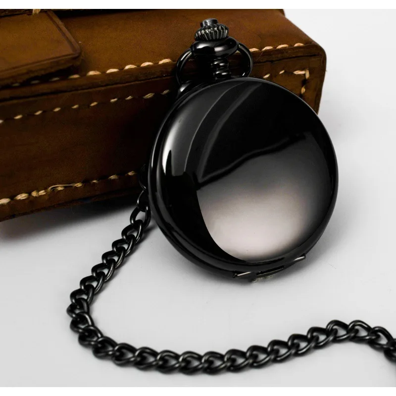 Reloj de bolsillo en Stock brillante LaserlogoLettering Retro doble pantalla reloj de bolsillo de cuarzo Boshiya reloj de bolsillo informal al por mayor