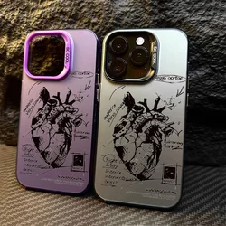 Creative Model Heart Medical Phone Case For iPhone 17 16 Pro Max 11 12 13 14 15 Pro XS XR mini Plus 17 Cover