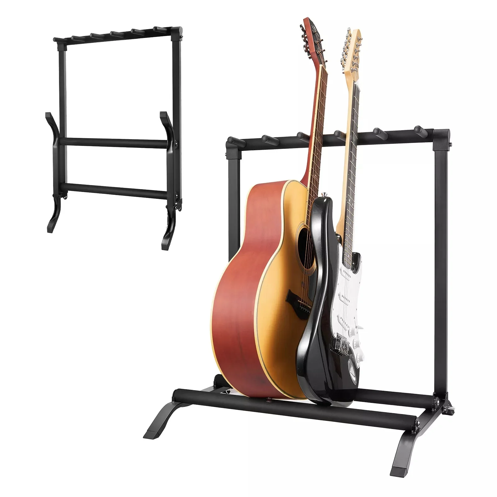 

5-Space Guitar Stand Floor-Standing Foldable Rack Hold Up to 5 Guitars