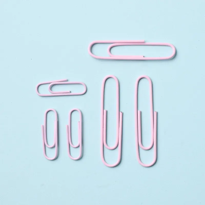 50Pcs 28mm Metal Paperclips Documents Bookmarks Index Page Paper Binder File Clips School Office Supplies Stationery Accessories