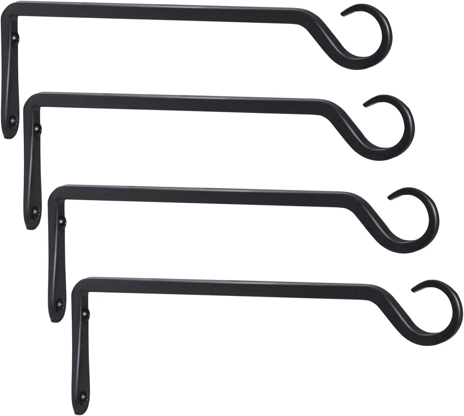 

Набор из 4 прочных подвесных кронштейнов для растений, 12 дюймов, для улицы, для кормушек для птиц, кашпо, фонарей, ветряных декораций