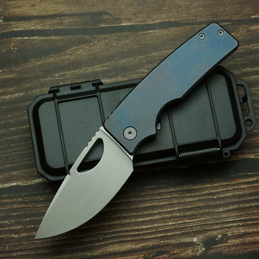 LEMIFSHE New V3 OZ Rosie XL Real M390 Steel Titanium Alloy Handle Outdoor Camping Survival EDC Tool Knife