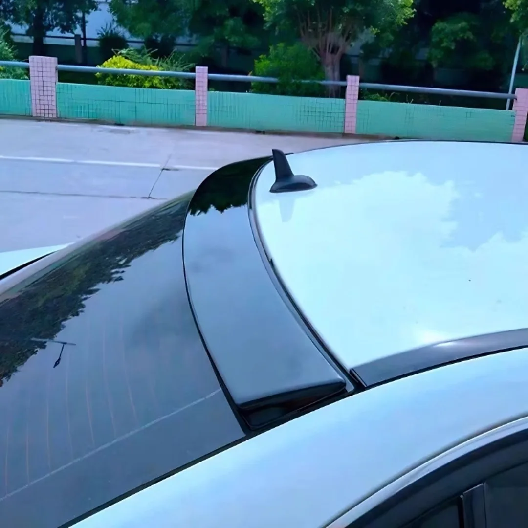 For Mercedes-Benz E Class W212 4-door 2009-2015 Rear Roof Spoiler Wing Tail Splitter Tuning Accessories Body Kit Air Deflector view 2
