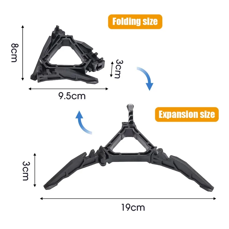 Dobrável Nylon Gás Canister Stand, suporte do tanque de gás ao ar livre, Camping Fogão Bottle Stand, Tripé Universal, Folding