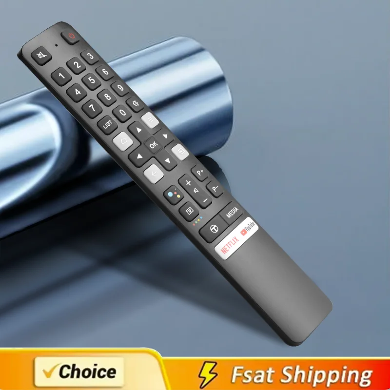 

RC901V FMR1 Voice Remote Control For TCL TV 32F510 32F510X1 32S5201 32F510B 43K610B 55K610B 65K610B F510B K610B N8Q3 P618 43P618