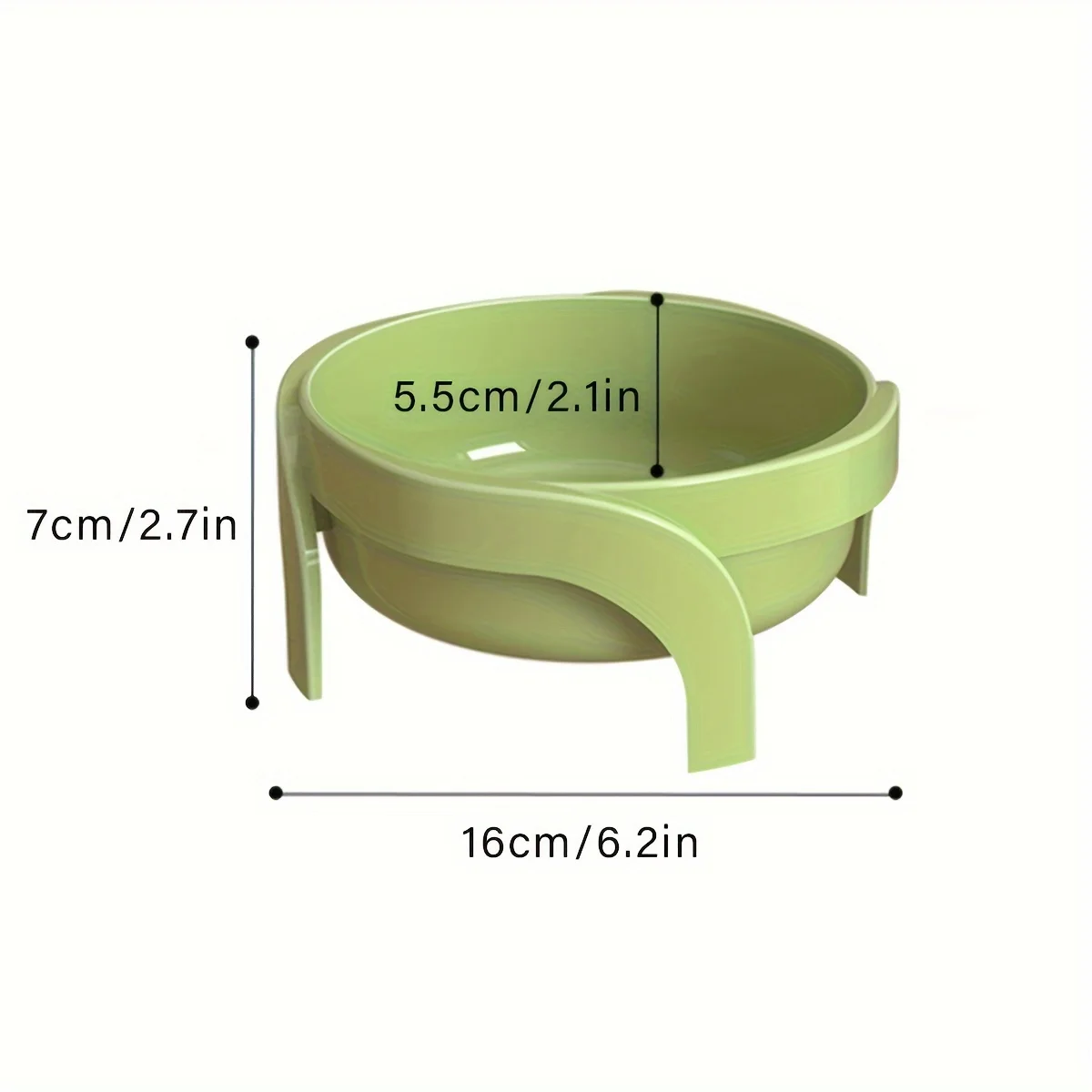 A tall bowl cat feeder neck guard anti-knock over pet bowl universal for cats and dogs