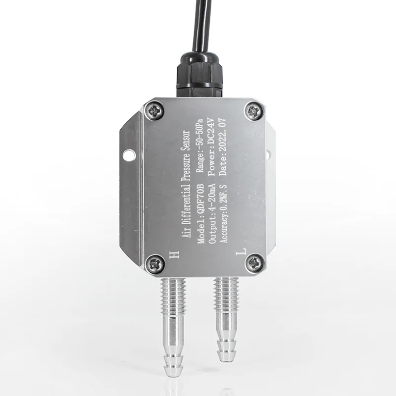 Transmisores de presión diferencial Presión de viento de aire 4-20mA Salida RS485 0-1Kpa Transductor de presión diferencial pequeño