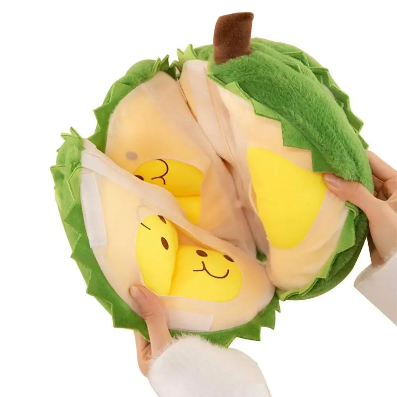 

Durian Stuffed Plushies Cuddly Cushion Plush Toy Durian Doll Women Girls Huggable Scene Props Detachable Durian Doll Toy For Bed