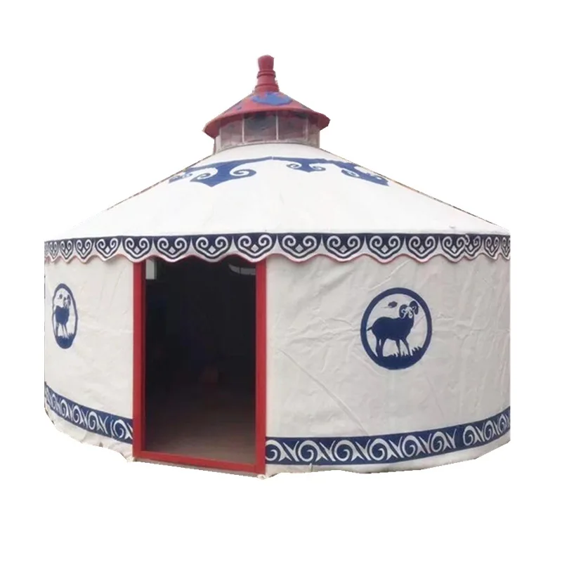 Gran tienda de yurta al aire libre, catering de granitanio, ovejas enteras asadas, pastizales escénicos, casa de pan al vapor de yurta B & B