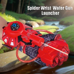 Spider Water Gun Launcher Gloves Toys for Children Shooting Props Games Cosplay Summer Wrist Outdoor Sport Water Toy Kids Gift