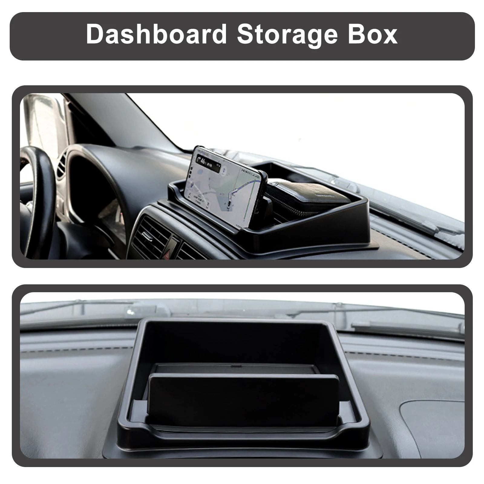Für Suzuki Jimny JB33 JB43 2007-2017 Innenraum-Zubehör Armaturenbrett-Aufbewahrungsbox Mittelkonsolen-Organizer Ablage Telefonhalter – Detail 2