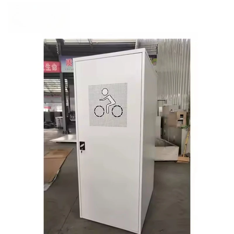 Garage Durable Bicycle Locker Heavy Duty Metal Bicycle Locker Household Safety Steel Locker